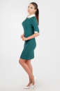 Офисное платье футляр зеленого цвета 1620.14 No2|интернет-магазин vvlen.com
