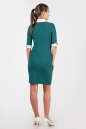 Офисное платье футляр зеленого цвета 1620.14 No3|интернет-магазин vvlen.com