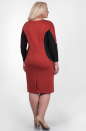 Платье футляр оранжевого с коричневым цвета 2339.56  No3|интернет-магазин vvlen.com
