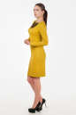 Офисное платье футляр желтого цвета 1147.85 No2|интернет-магазин vvlen.com
