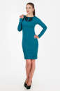 Офисное платье футляр морской волны цвета 1147.85 No1|интернет-магазин vvlen.com
