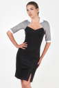 Офисное платье футляр черного цвета 2343.41 No0|интернет-магазин vvlen.com