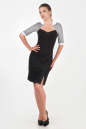 Офисное платье футляр черного цвета 2343.41 No1|интернет-магазин vvlen.com