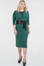 Платье футляр темно-зеленого цвета 1377.14  No0|интернет-магазин vvlen.com