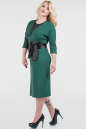 Платье футляр темно-зеленого цвета 1377.14  No1|интернет-магазин vvlen.com
