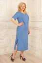 Платье  мешок голубого с белым цвета 2328.81  No1|интернет-магазин vvlen.com