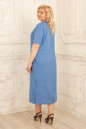 Платье  мешок голубого с белым цвета 2328.81  No2|интернет-магазин vvlen.com