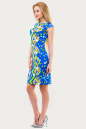 Летнее платье трапеция голубого тона цвета 1319.33 No2|интернет-магазин vvlen.com