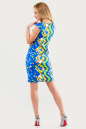 Летнее платье трапеция голубого тона цвета 1319.33 No3|интернет-магазин vvlen.com