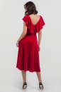 Вечернее платье с расклешённой юбкой красного цвета 2465.26 No2|интернет-магазин vvlen.com