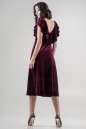 Вечернее платье с расклешённой юбкой лилового цвета 2465.26 No2|интернет-магазин vvlen.com
