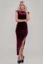Вечернее платье футляр лилового цвета 2635-1.26 No0|интернет-магазин vvlen.com