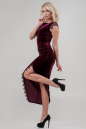 Вечернее платье футляр лилового цвета 2635-1.26 No1|интернет-магазин vvlen.com