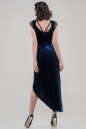 Вечернее платье футляр синего цвета 2635.26 No2|интернет-магазин vvlen.com