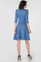 Повседневное платье с расклешённой юбкой джинса цвета 2661.47 No2|интернет-магазин vvlen.com