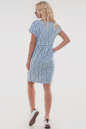 Летнее платье с юбкой тюльпан голубого с белым цвета 2832.81 No3|интернет-магазин vvlen.com