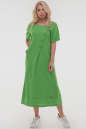 Летнее платье трапеция зеленого цвета 2829.81 No1|интернет-магазин vvlen.com