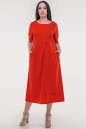 Летнее платье трапеция красного цвета 2829.81 No1|интернет-магазин vvlen.com