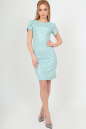 Летнее платье футляр мятного цвета 2504-3.89 No2|интернет-магазин vvlen.com
