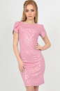 Летнее платье футляр розового цвета 2504-3.89|интернет-магазин vvlen.com