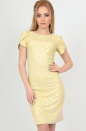 Летнее платье футляр желтого цвета 2504-3.89 No0|интернет-магазин vvlen.com