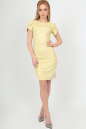 Летнее платье футляр желтого цвета 2504-3.89 No2|интернет-магазин vvlen.com