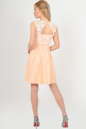 Коктейльное платье с расклешённой юбкой персикового цвета 1944.2 No3|интернет-магазин vvlen.com