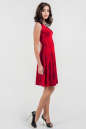 Коктейльное платье с расклешённой юбкой красного цвета 427.6 No1|интернет-магазин vvlen.com