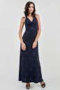 Вечернее платье с расклешённой юбкой темно-синего цвета 272.6 No1|интернет-магазин vvlen.com