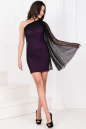 Коктейльное платье с открытыми плечами черного цвета 1028.10 No0|интернет-магазин vvlen.com