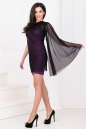 Коктейльное платье с открытыми плечами черного цвета 1028.10 No1|интернет-магазин vvlen.com
