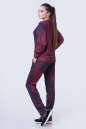 Домашний костюм бордового цвета 2379.41 No1|интернет-магазин vvlen.com
