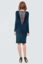 Коктейльное платье футляр синего цвета 1437.2 No1|интернет-магазин vvlen.com