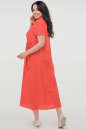 Летнее платье рубашка кораллового цвета 2797.115 No7|интернет-магазин vvlen.com
