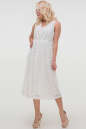 Летнее платье с пышной юбкой молочного цвета 2830.114 No1|интернет-магазин vvlen.com