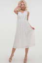 Летнее платье с пышной юбкой молочного цвета 2830.114 No3|интернет-магазин vvlen.com