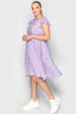 Летнее платье с расклешённой юбкой лайма цвета 2560.84 No1|интернет-магазин vvlen.com