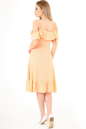 Повседневное платье с расклешённой юбкой персикового цвета 2562.84 No4|интернет-магазин vvlen.com
