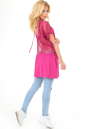 Летнее платье оверсайз малинового цвета 2567.17 No1|интернет-магазин vvlen.com