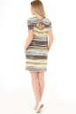 Летнее платье трапеция коричнево-желтого тона цвета 2544.17 No3|интернет-магазин vvlen.com