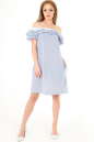 Летнее платье трапеция голубой полоски цвета 2563.93 No1|интернет-магазин vvlen.com