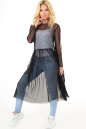 Клубное платье с пышной юбкой черного цвета 2094-5.10 No0|интернет-магазин vvlen.com