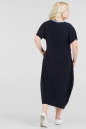Летнее платье балахон темно-синего цвета 1-1329 No3|интернет-магазин vvlen.com