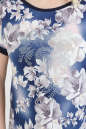 Летнее платье трапеция темно-синего цвета 1-1330 No3|интернет-магазин vvlen.com