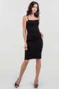 Коктейльное платье-комбинация черного цвета 477.2 No0|интернет-магазин vvlen.com