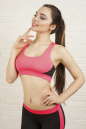 Топ для фитнеса розового цвета 2318.67 No0|интернет-магазин vvlen.com