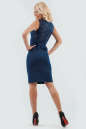 Коктейльное платье футляр темно-синего цвета 1819-1.47 No1|интернет-магазин vvlen.com