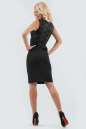 Коктейльное платье футляр черного цвета 1819-1.47|интернет-магазин vvlen.com