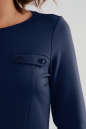 Офисное платье футляр темно-синего цвета 1605-1.47 No3|интернет-магазин vvlen.com