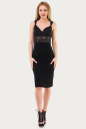 Коктейльное платье футляр черного цвета 664.2 No1|интернет-магазин vvlen.com